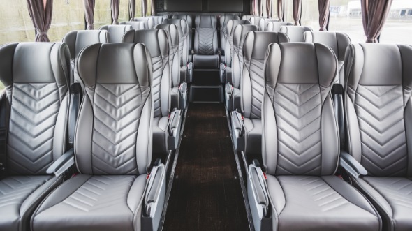 54 passenger charter bus interior