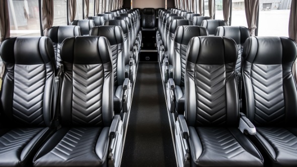 55 passenger charter bus inside apopka